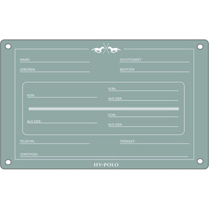 HV Polo Boxenschild HVPPolo Deutsch Aqua Sky HV Polo Boxenschild HVPPolo Deutsch Aqua Sky