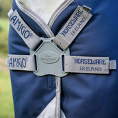 Amigo Turnout Rug FieldSafe Plus 1200D 0g Navy/Titanium Grey/Silver Amigo Turnout Rug FieldSafe Plus 1200D 0g Navy/Titanium Grey/Silver