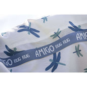 Amigo Bug Rug XL Plus Dragonfly Print/Silver/Blue/Sage Amigo Bug Rug XL Plus Dragonfly Print/Silver/Blue/Sage