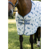 Amigo Bug Rug XL Plus Dragonfly Print/Silver/Blue/Sage Amigo Bug Rug XL Plus Dragonfly Print/Silver/Blue/Sage