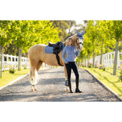 LeMieux Schabracke Suede Close Contact Square Springen Powder Blue LeMieux Schabracke Suede Close Contact Square Springen Powder Blue