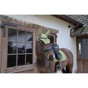 Kentucky Horsewear Fliegenhaube Wellington Softshell Khaki/Altrosa Kentucky Horsewear Fliegenhaube Wellington Softshell Khaki/Altrosa