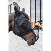 Kentucky Fliegenmaske Heart mit Ohren und Nase Schwarz Kentucky Fliegenmaske Heart mit Ohren und Nase Schwarz