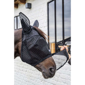 Kentucky Fliegenmaske Heart mit Ohren und Nase Schwarz Kentucky Fliegenmaske Heart mit Ohren und Nase Schwarz
