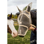Kentucky Fliegenmaske Heart mit Ohren und Nase Beige Kentucky Fliegenmaske Heart mit Ohren und Nase Beige