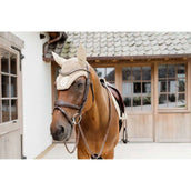 Kentucky Horsewear Fliegenhaube Wellington 3D Logo Beige Kentucky Horsewear Fliegenhaube Wellington 3D Logo Beige