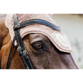 Kentucky Horsewear Fliegenhaube Wellington 3D Logo Altrosa Kentucky Horsewear Fliegenhaube Wellington 3D Logo Altrosa