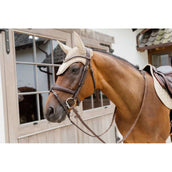 Kentucky Horsewear Fliegenhaube Wellington 3D Logo Beige Kentucky Horsewear Fliegenhaube Wellington 3D Logo Beige