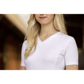 Covalliero T-Shirt SS26 Damen Weiß Covalliero T-Shirt SS26 Damen Weiß