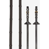 LeMieux Zügel Arika Soft Rubber with Stopper Braun/Messing LeMieux Zügel Arika Soft Rubber with Stopper Braun/Messing