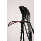 Montar Stirnriemen Fair Crystal Curved Rot Montar Stirnriemen Fair Crystal Curved Rot