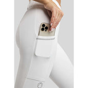 Montar Reitleggings MoZuna Gun Metal Crystals Full Grip Weiß Montar Reitleggings MoZuna Gun Metal Crystals Full Grip Weiß