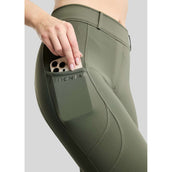Montar Thermo-Reitleggings MoAddie Hybrid Gun Metal Logo Full Grip Forest Green Montar Thermo-Reitleggings MoAddie Hybrid Gun Metal Logo Full Grip Forest Green