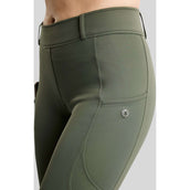 Montar Thermo-Reitleggings MoAddie Hybrid Gun Metal Logo Full Grip Forest Green Montar Thermo-Reitleggings MoAddie Hybrid Gun Metal Logo Full Grip Forest Green