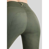 Montar Reitleggings MoWilma Hybrid Pintucks Golden Quartz Crystals Full Grip Forest Green Montar Reitleggings MoWilma Hybrid Pintucks Golden Quartz Crystals Full Grip Forest Green