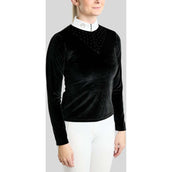 Montar Turniershirt MoValerie Velvet Golden Quartz Crystals Lange Ärmel Schwarz Montar Turniershirt MoValerie Velvet Golden Quartz Crystals Lange Ärmel Schwarz