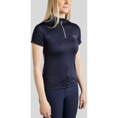 Montar Poloshirt Everly Crystal Logo Navy Montar Poloshirt Everly Crystal Logo Navy