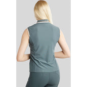 Montar Poloshirt MoOttilia Ärmellos Dark Slate Montar Poloshirt MoOttilia Ärmellos Dark Slate