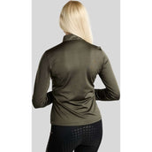 Montar Shirt MoEverline Golden Quartz Crystals Lange Ärmel Forest Green Montar Shirt MoEverline Golden Quartz Crystals Lange Ärmel Forest Green