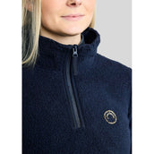 Montar Pullover MoEbba Q-Zip Teddy Pile Golden Quartz Navy Montar Pullover MoEbba Q-Zip Teddy Pile Golden Quartz Navy