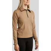 Montar Shirt MoRachel Quarter Zip Latte Montar Shirt MoRachel Quarter Zip Latte