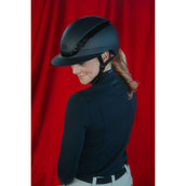 Pikeur Reithelm AirLuxe Pure Langer Schirm Schwarz Pikeur Reithelm AirLuxe Pure Langer Schirm Schwarz