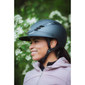 Pikeur Reithelm AirLuxe Pure Langer Schirm Midnight Blue Pikeur Reithelm AirLuxe Pure Langer Schirm Midnight Blue