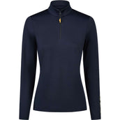 Pikeur Shirt Zip Athleisure AW26 Lange Ärmel Navy Blue Pikeur Shirt Zip Athleisure AW26 Lange Ärmel Navy Blue
