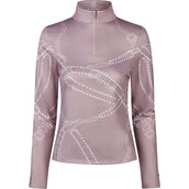 Pikeur Shirt Zip Print Selection AW26 Lange Ärmel Ash Mauve Pikeur Shirt Zip Print Selection AW26 Lange Ärmel Ash Mauve