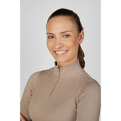 Pikeur Shirt 3D Athleisure AW26 Mocha Cream Pikeur Shirt 3D Athleisure AW26 Mocha Cream