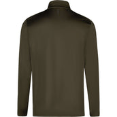 Pikeur Shirt Zip Athleisure AW26 Herren Olivgrün Pikeur Shirt Zip Athleisure AW26 Herren Olivgrün