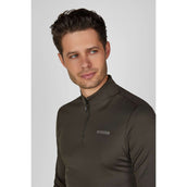 Pikeur Shirt Zip Athleisure AW26 Herren Olivgrün Pikeur Shirt Zip Athleisure AW26 Herren Olivgrün
