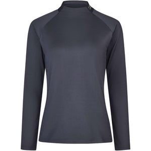 Pikeur Shirt Roll Neck Athleisure AW25 Graphite Blue Pikeur Shirt Roll Neck Athleisure AW25 Graphite Blue