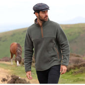 Aubrion by Shires Pullover Original Fleece Herren Grün Aubrion by Shires Pullover Original Fleece Herren Grün