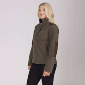 Aubrion by Shires Pullover Heritage Fleece Dunkelolive Aubrion by Shires Pullover Heritage Fleece Dunkelolive