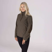 Aubrion by Shires Pullover Heritage Fleece Dunkelolive Aubrion by Shires Pullover Heritage Fleece Dunkelolive