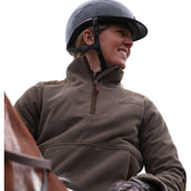 Aubrion by Shires Pullover Heritage Fleece Dunkelolive Aubrion by Shires Pullover Heritage Fleece Dunkelolive