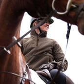 Aubrion by Shires Pullover Heritage Fleece Dunkelolive Aubrion by Shires Pullover Heritage Fleece Dunkelolive
