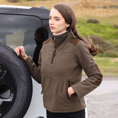 Aubrion by Shires Pullover Heritage Fleece Dunkelolive Aubrion by Shires Pullover Heritage Fleece Dunkelolive