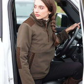 Aubrion by Shires Pullover Heritage Fleece Dunkelolive Aubrion by Shires Pullover Heritage Fleece Dunkelolive
