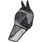 FlyGuard by Shires Fliegenmaske Pro Fine Mesh mit Ohren und Nasenklappe Jet FlyGuard by Shires Fliegenmaske Pro Fine Mesh mit Ohren und Nasenklappe Jet