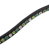 Velociti by Shires Stirnriemen GARA Green Diamante Schwarz Velociti by Shires Stirnriemen GARA Green Diamante Schwarz