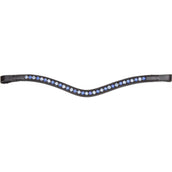 Velociti by Shires Stirnriemen GARA Blue Diamante Schwarz Velociti by Shires Stirnriemen GARA Blue Diamante Schwarz