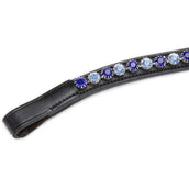 Velociti by Shires Stirnriemen GARA Blue Diamante Schwarz Velociti by Shires Stirnriemen GARA Blue Diamante Schwarz