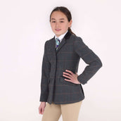 Aubrion by Shires Turnierjacket Saratoga Kinder Juniper Navy Check Aubrion by Shires Turnierjacket Saratoga Kinder Juniper Navy Check