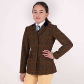 Aubrion by Shires Turnierjacket Saratoga Kinder Eichenbraun Check Aubrion by Shires Turnierjacket Saratoga Kinder Eichenbraun Check