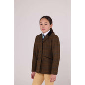Aubrion by Shires Turnierjacket Saratoga Kinder Eichenbraun Check Aubrion by Shires Turnierjacket Saratoga Kinder Eichenbraun Check
