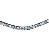 Waldhausen Stirnriemen X-Line Glam Schwarz/Silber/Blau Waldhausen Stirnriemen X-Line Glam Schwarz/Silber/Blau