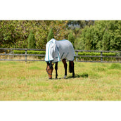 WeatherBeeta Fliegendecke ComFiTec Zephyr Plus Mesh Combo Neck Silver/Teal Green/Stone WeatherBeeta Fliegendecke ComFiTec Zephyr Plus Mesh Combo Neck Silver/Teal Green/Stone