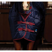 WeatherBeeta Stalldecke ComFiTec 210D Channel Quilt Combo Neck 100g Navy/Burgundy WeatherBeeta Stalldecke ComFiTec 210D Channel Quilt Combo Neck 100g Navy/Burgundy